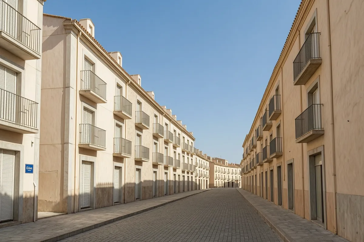 Calles y viviendas de Elche