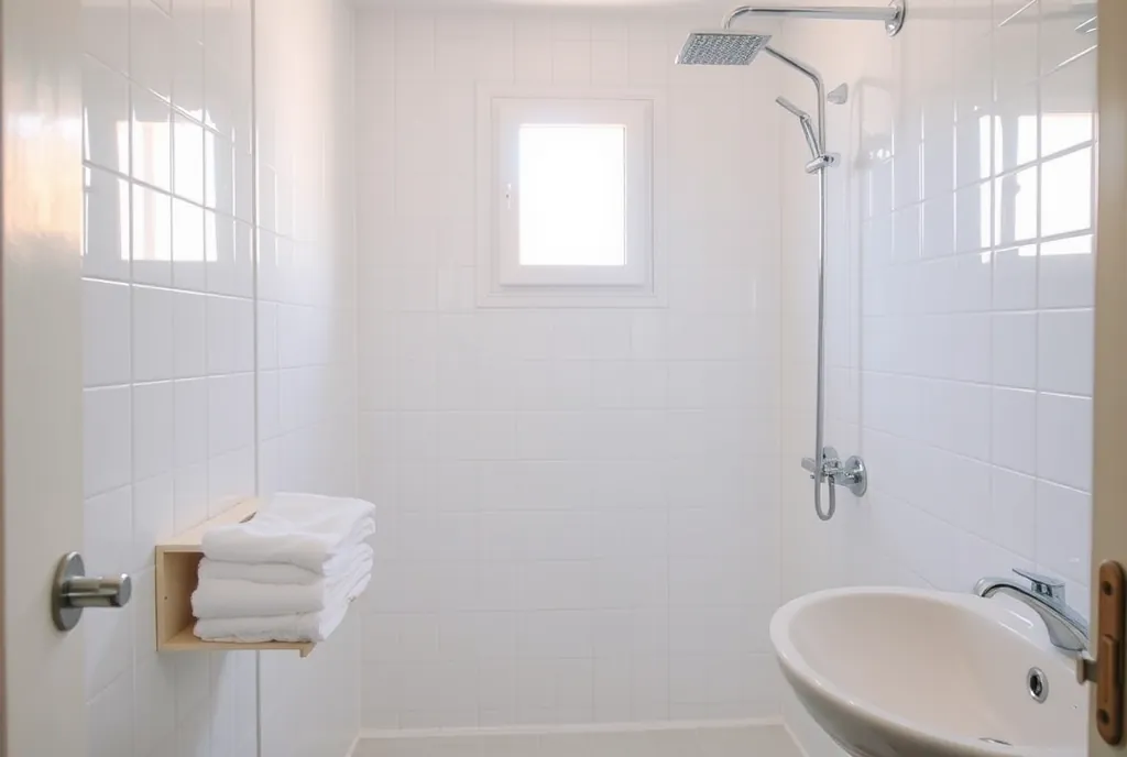 Baño desinfectado de una vivienda